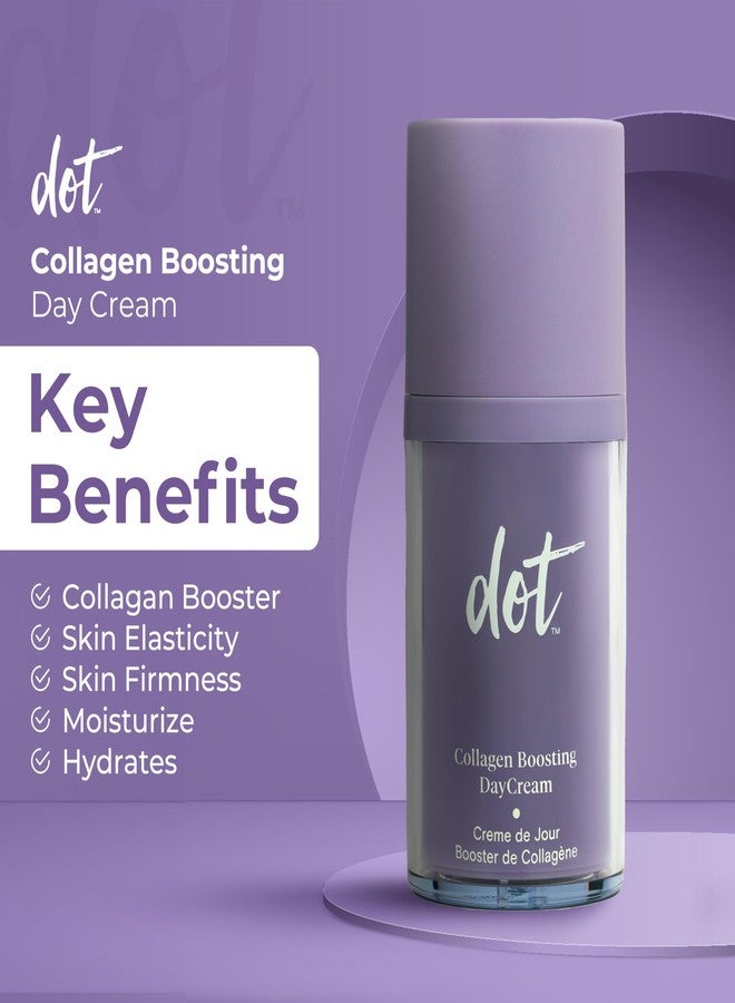 dot Collagen Boosting Day Cream - Moisturizing & Hydrating Cream with Feminage- Reduce Wrinkles & Fine Lines - Menopause Skincare - For All Skin Types - Vegan - Sulfate free - Travel Size - 1.7 oz - Image 3