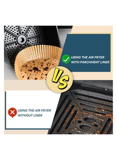 Generic Disposable non-stick air fryer sheet set of 50 pieces, oil and water resistant baking sheets, Air Fryer paper 50 pieces healthy and non-stick large size  - Image 4