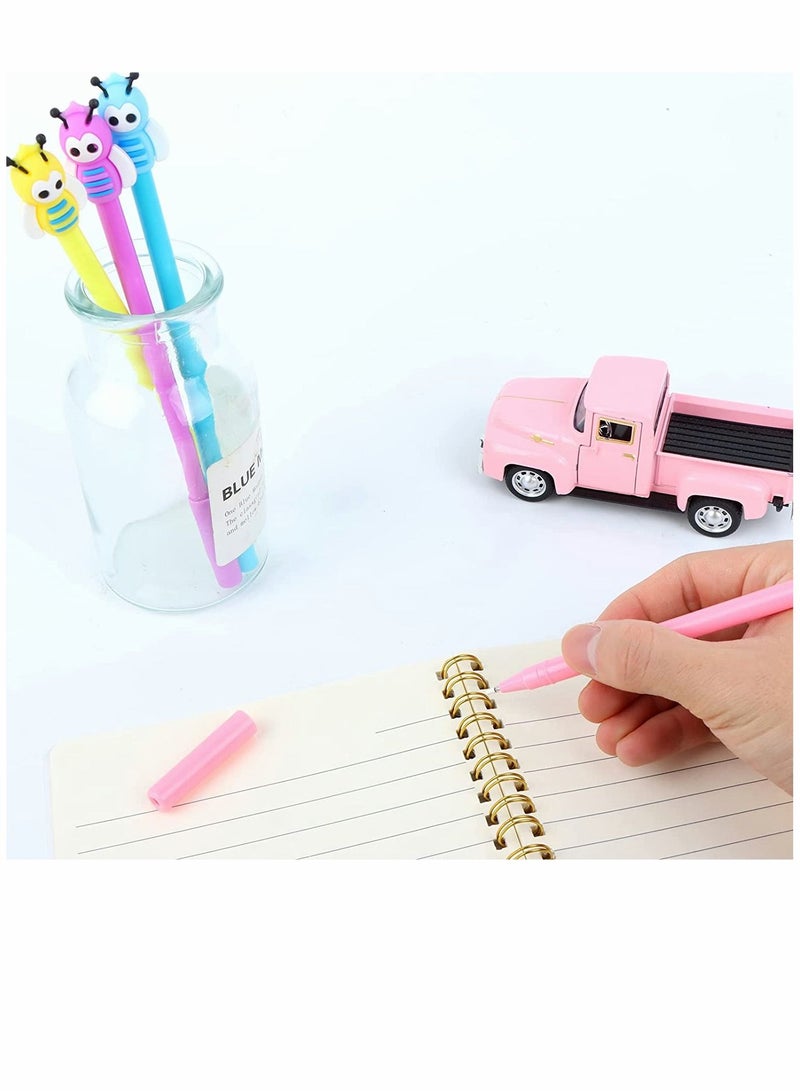 SYOSI Ballpoint Pens Cute Bees Gel Pens 12 Pcs Gift Cute Cartoon Pens Black Ink Signature Pens Great Party Supplies School Supplies Bee Party Favors Gifts Toys for Kids Women Coworkers Hostess Girlfriend - Image 5