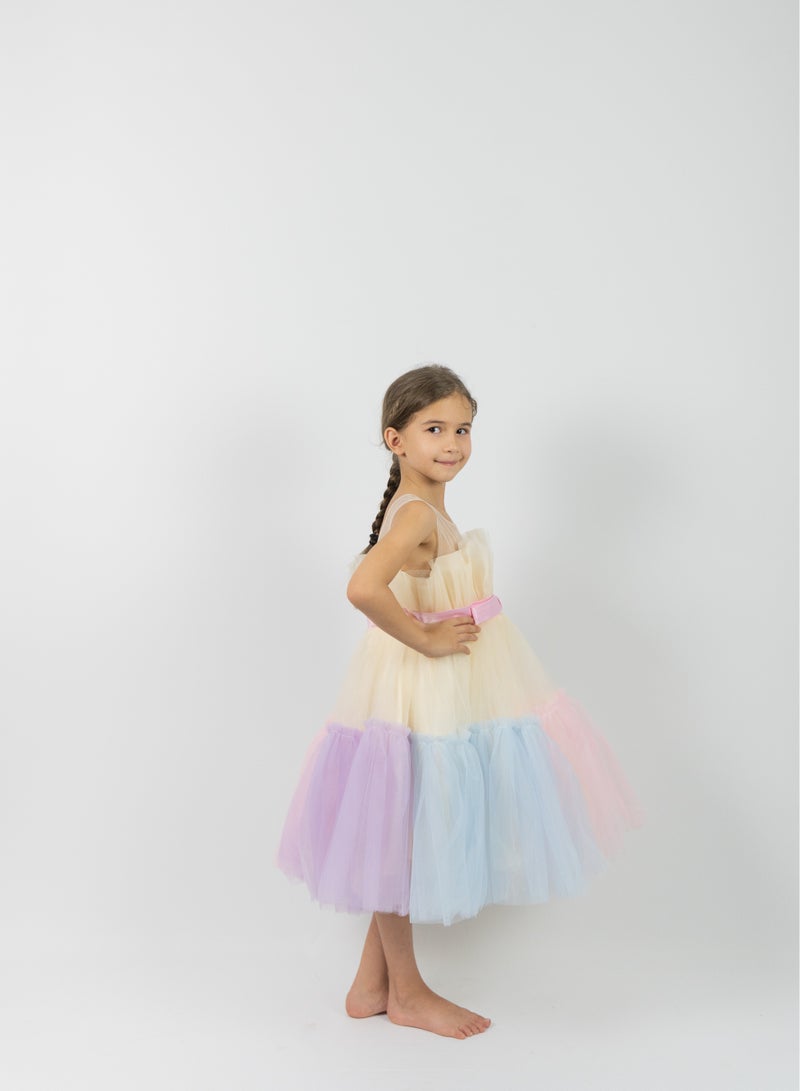 دىدانيالا فستان تول بألوان قوس قزح - Image 2