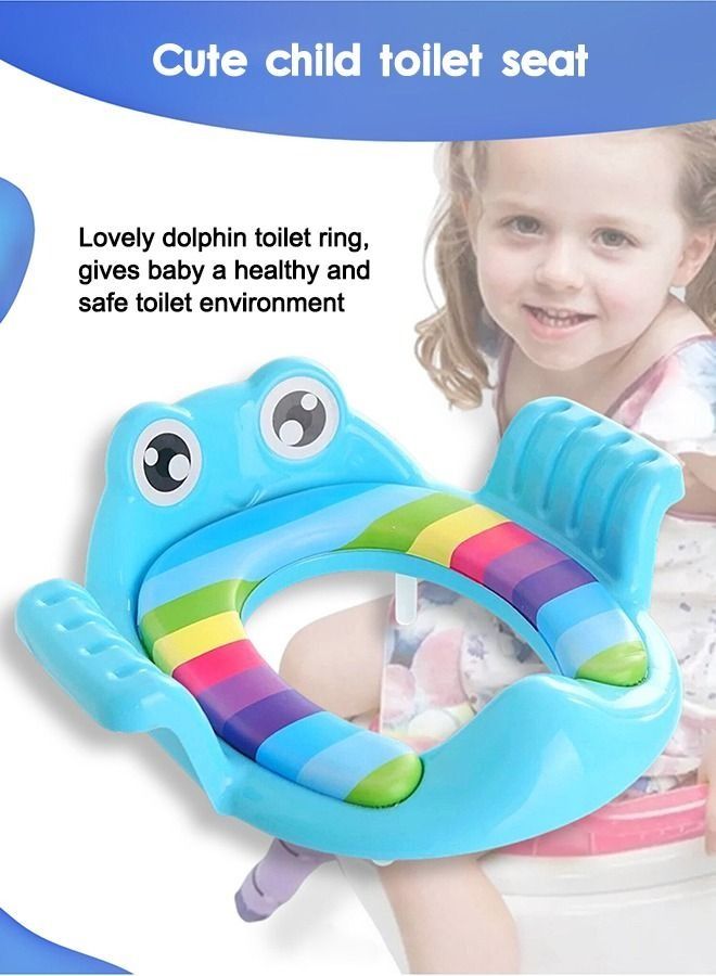 Baby Potty Training Toilet Seat With Armrests Anti Slip Design Portable Toddler Potty For Boys Girls Children Toilet Seat Cushion Ring - Image 2