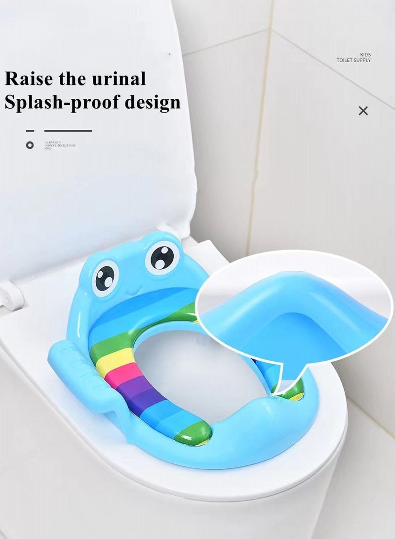 Baby Potty Training Toilet Seat With Armrests Anti Slip Design Portable Toddler Potty For Boys Girls Children Toilet Seat Cushion Ring - Image 3