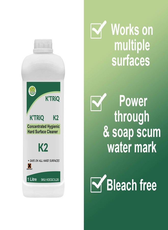 K'TRiQ K2 StreakFree Hygienic Hard Surface Concentrate Cleaner, 1000 millilitre (k2-1L) - Image 5