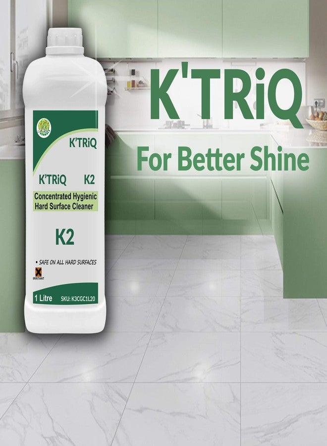 K'TRiQ K2 StreakFree Hygienic Hard Surface Concentrate Cleaner, 1000 millilitre (k2-1L) - Image 4