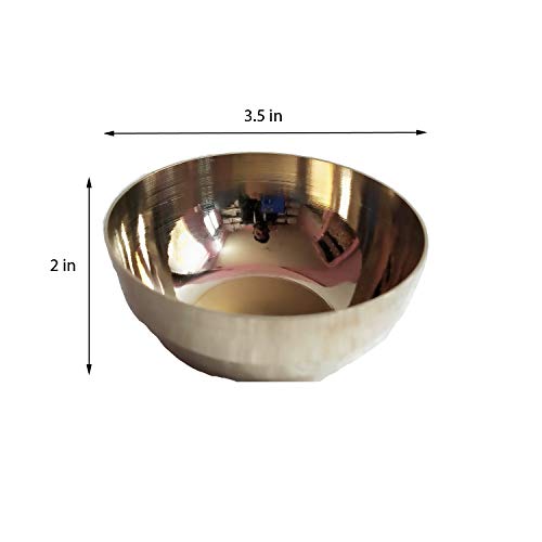 Salvus APP SOLUTIONS Elegant Brass Gold Serving Bowl - Timeless Dining Sophistication (3.5x2 Inch) - Image 2