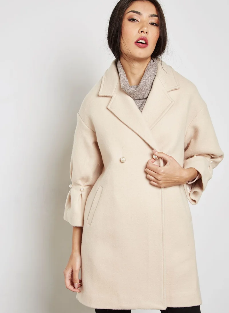 ELLA Pearl Detail Coat