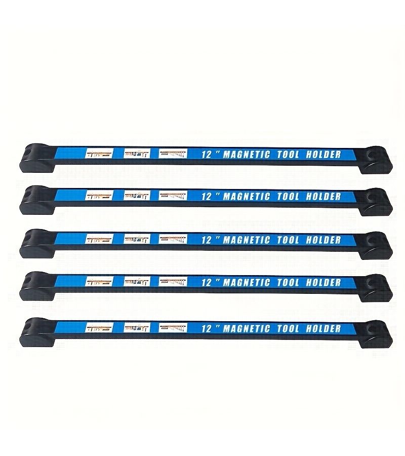 12 Inch Magnetic Strip Tool Rack With 2 Mounting Brackets Storage Organizer - Image 4