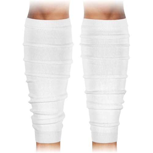 SLEEFS Football Leg Sleeves [1 Pair - Adult - White] - For Adult & Youth - Calf Compression Sleeves for Men and Boys - Image 1