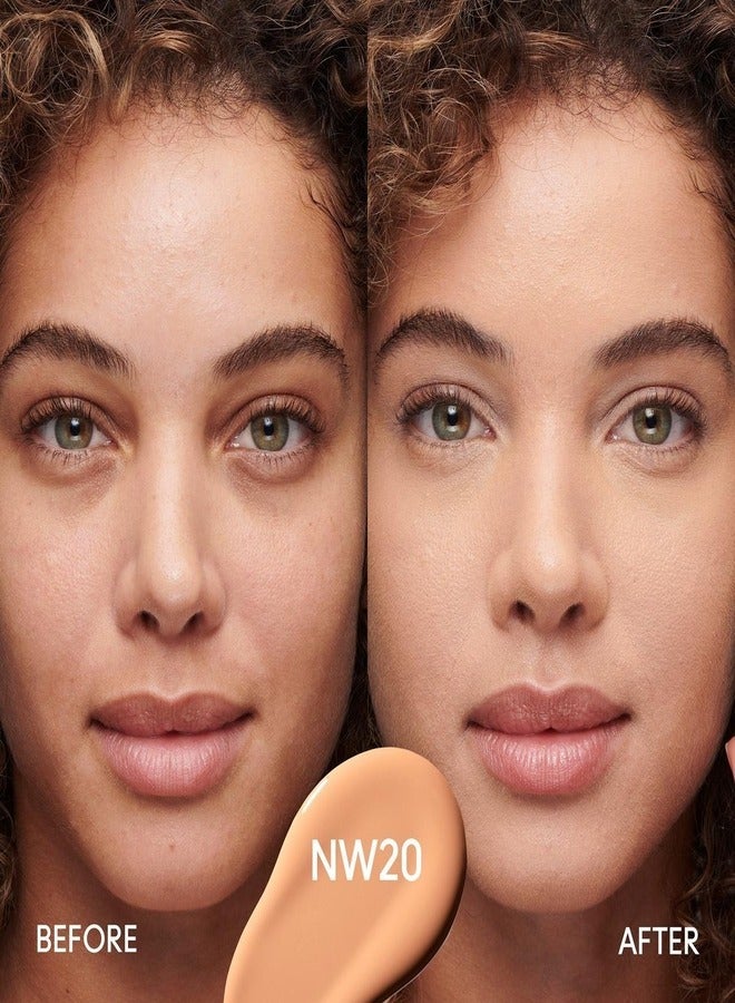 MAC Cosmetics MAC Studio Fix Fluid SPF 15 Foundation NW20 – 24HR Long-Wear, Matte Finish, Oil Control, Medium-to-Full Coverage - Image 3
