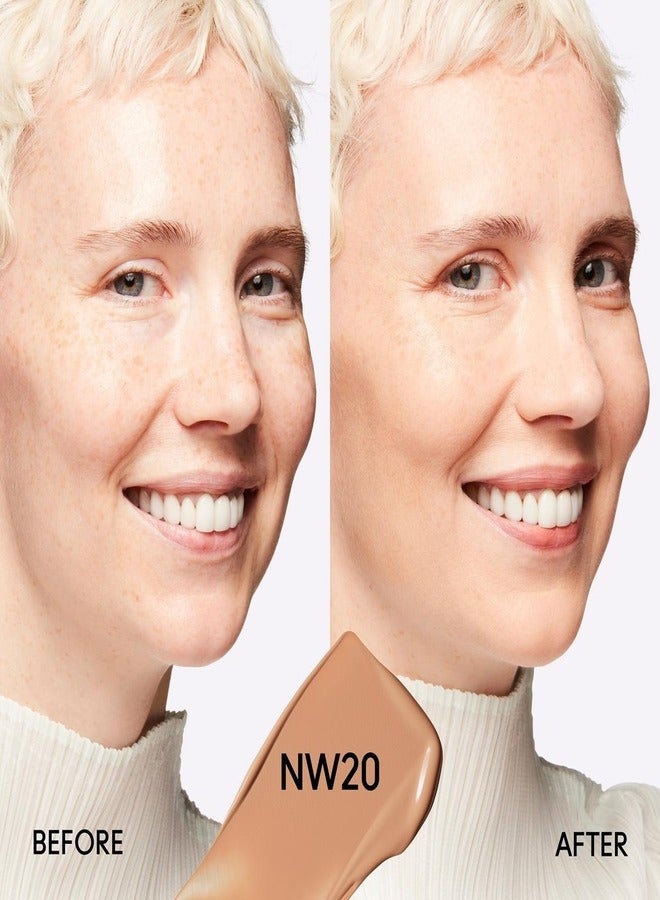 MAC Cosmetics MAC Studio Fix Fluid SPF 15 Foundation NW20 – 24HR Long-Wear, Matte Finish, Oil Control, Medium-to-Full Coverage - Image 2