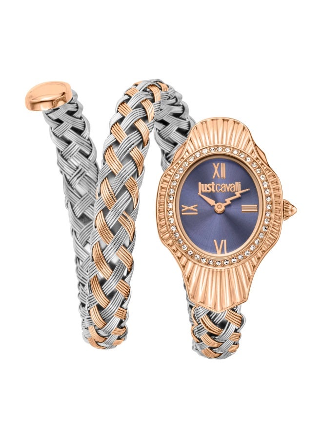 جاست كافالي ساعة جاست كافالي سيجناتشر سنيك تويند تو-تونز آر جي بلو النسائية - Image 1