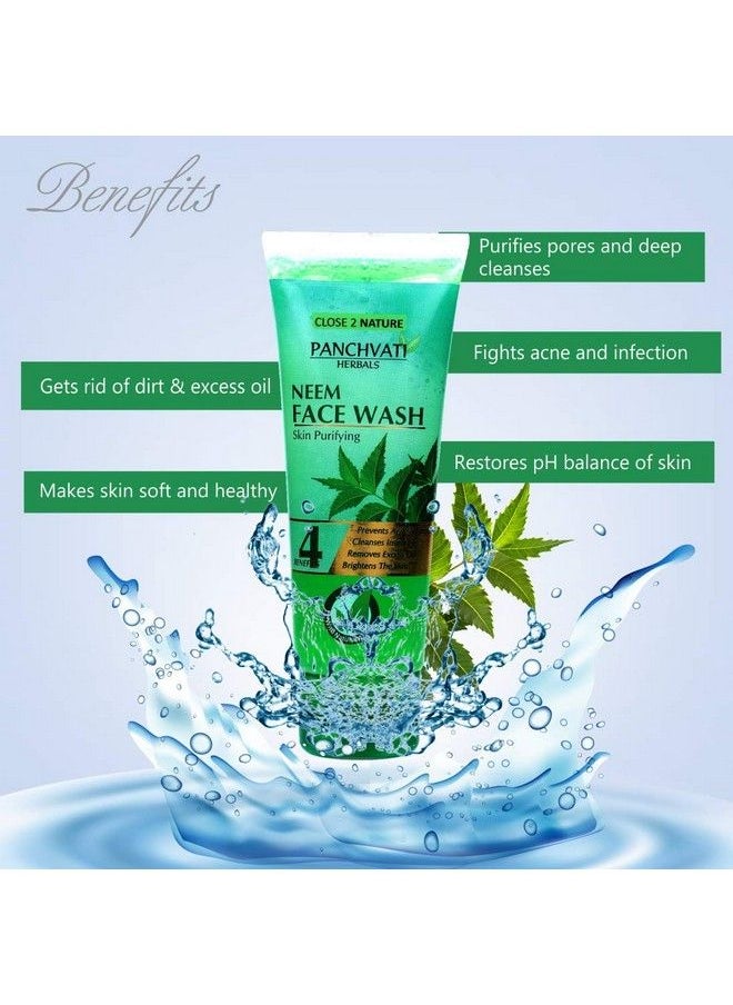 Panchvati Herbals Neem Face Wash For Soft And Healthy Skin 60 Ml Pack Of 2 120 Ml  - Image 5