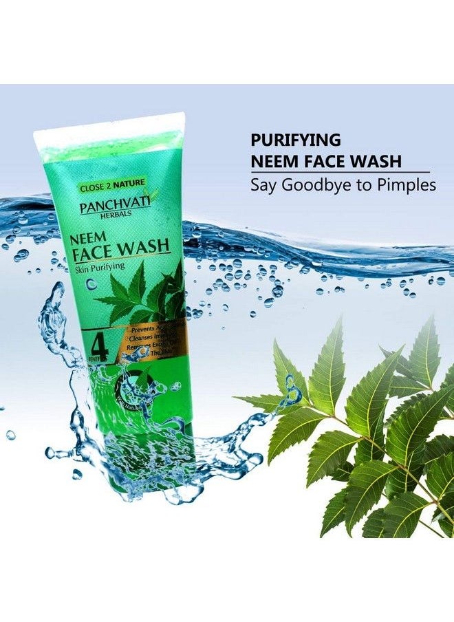 Panchvati - Herbals Neem Face Wash For Soft And Healthy Skin 60 Ml Pack Of 2 120 Ml - Image 1