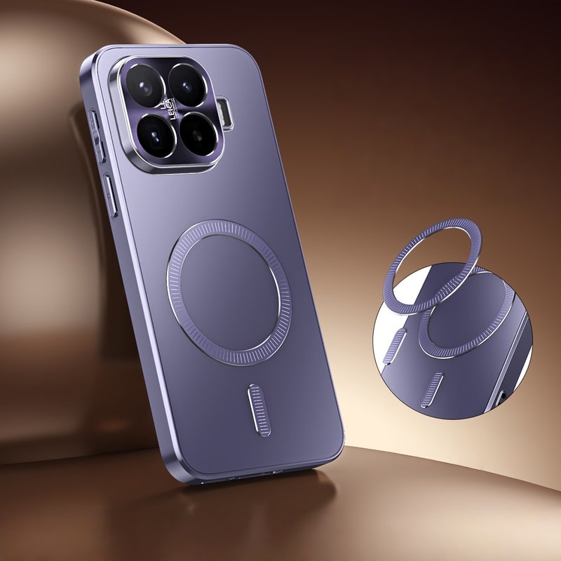 Premium Micro-Matte Magnetic Case for Xiaomi 17T/17T Pro - Alloy Lens Protection, Soft Edge, Shockproof - Image 3