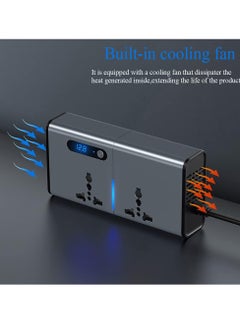 ELTRAZONE 200W DC/AC Inverter with USB & Type-C Ports: Power Up on the Go  - Image 5