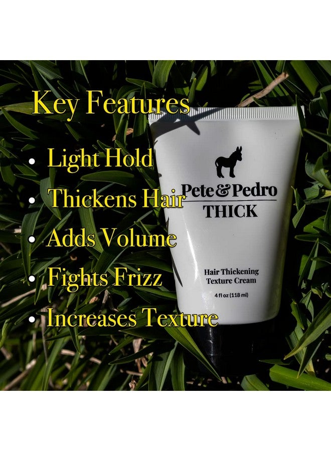 Pete & Pedro THICK - Light-Holding, Thickening & Texture Styling Hair Cream | For Fine, Thin, & Thinning Hair, Men & Women | Adds Thickness, Body, Volume, and Fullness | As Seen on Shark Tank, 4 oz. - Image 2