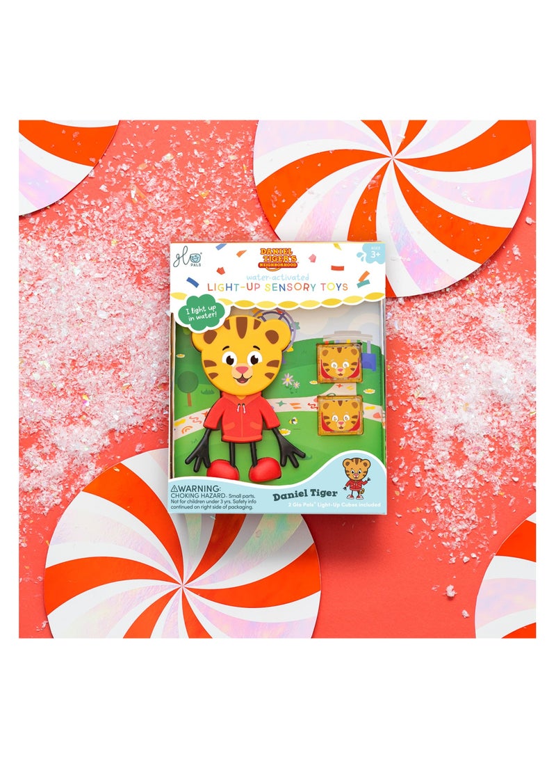 بامبو بارك ألعاب حمام الأطفال المضيئة ذات شخصية دانييل تايجر من جلو بالز، مكعبات متوهجة، ألعاب مائية - Image 2
