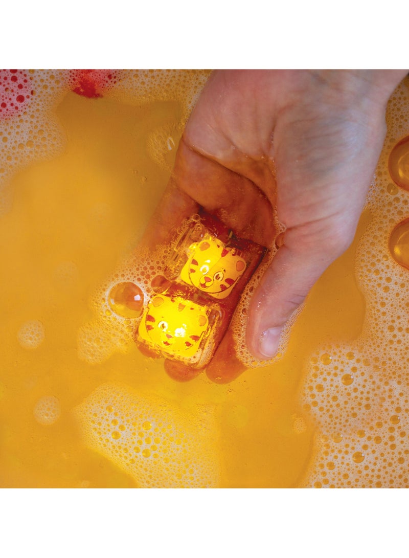 بامبو بارك ألعاب حمام الأطفال المضيئة ذات شخصية دانييل تايجر من جلو بالز، مكعبات متوهجة، ألعاب مائية - Image 5