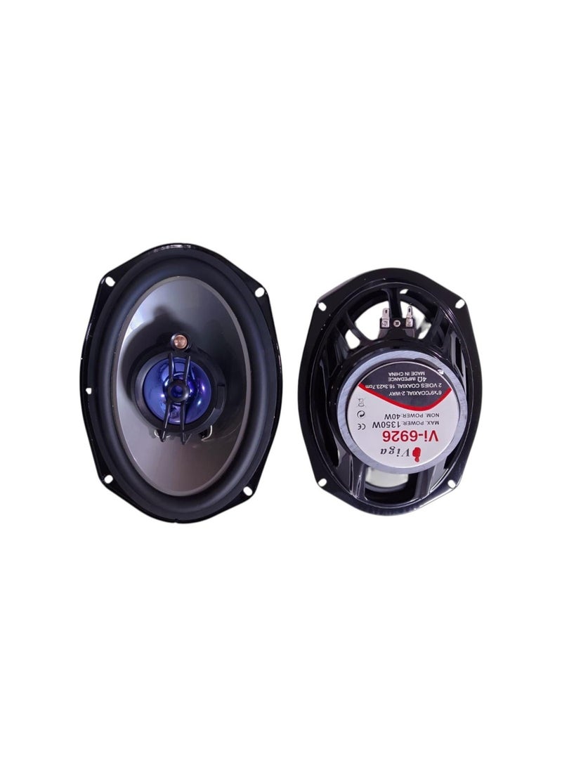 فيجا مكبر صوت بيضاوي للسيارة VI-6926 مقاس 6x9 بوصة - طاقة قصوى 1350 واط - صوت قوي ونقي - زوج من مكبرات الصوت - Image 3