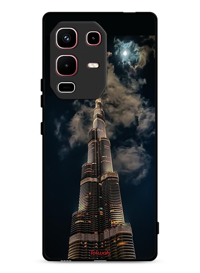 Tolwak غطاء حماية Infinix Note 50s برج خليفة في الليل - Image 1