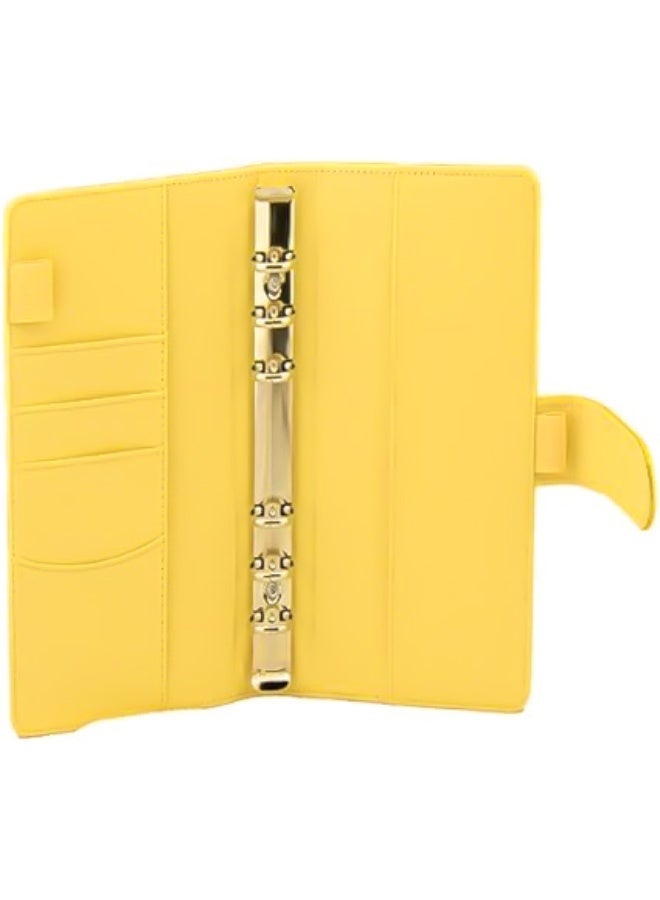 Faux leather wallet, money pouch, budget and notepad with card slots, cash and money compartment - A6 - Image 1