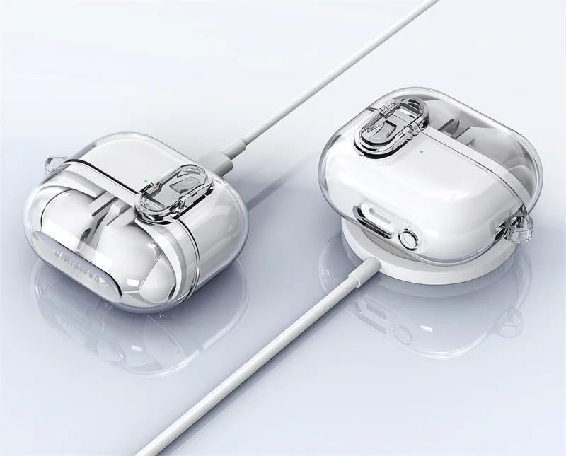Meyaar Case Cover Compatible with Samsung Galaxy Buds 3 Pro/Buds 3 [Secure Lock] (2024) (TPU | Transparent) - Image 4