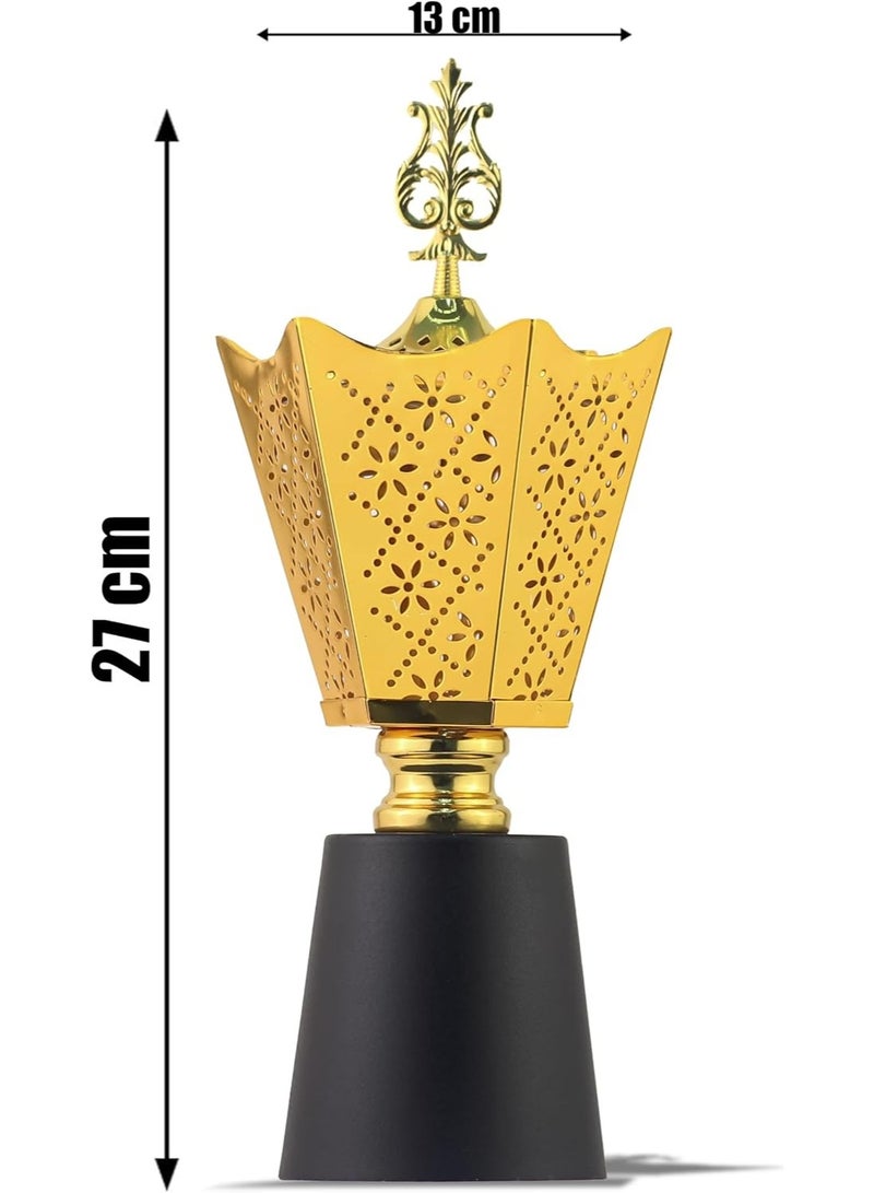 Charcoal Incense Burner, Bakhoor Burner, Oud Frankincense Incense Burner, Vintage Arabic Burner, Suitable For Arabian Oud, Yoga, Spa and Aromatherapy, Office & Home Decor (Style 30) - Image 2