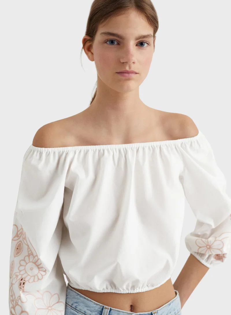 MANGO Youth Printed Top