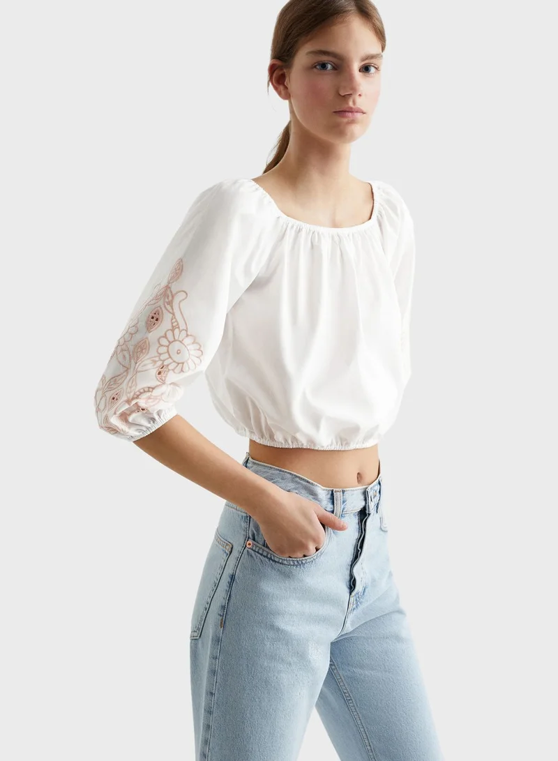 MANGO Youth Printed Top