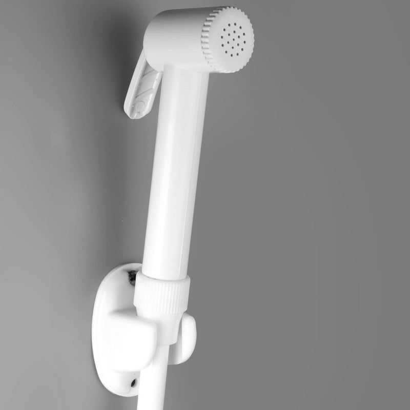 Waterman Basic Health Faucet ABS Material with 1 Mtr Hose Pipe and Hook Jet Spray for Toilet Bidet Sprayer Health Faucet for Toilet Gun Handheld Faucet Toilet - Image 1