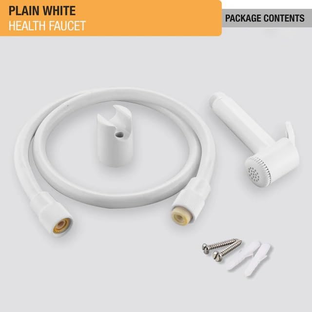 Waterman Basic Health Faucet ABS Material with 1 Mtr Hose Pipe and Hook Jet Spray for Toilet Bidet Sprayer Health Faucet for Toilet Gun Handheld Faucet Toilet - Image 3