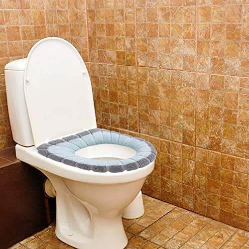 MINNESOTA Washable Soft Warmer Toilet Seat Cover Toilet Seat Cushion Mat Toilet Seat Lid Cover Pads Stretchable Fibers Easy Installation Toilet Seat Covers (Pack of 4) - Image 5