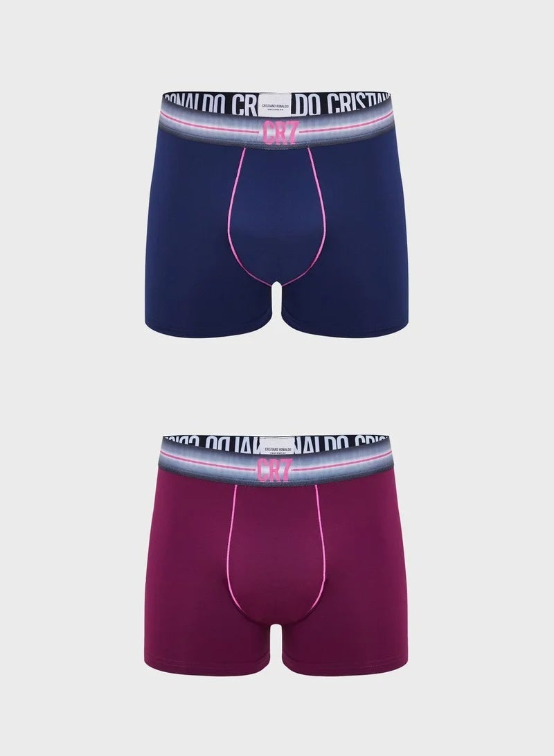 CR7 Fashion Trunk for Men – 2-Pack Microfiber Stretch Underwear | Lightweight, Breathable, Premium Comfort - Image 1