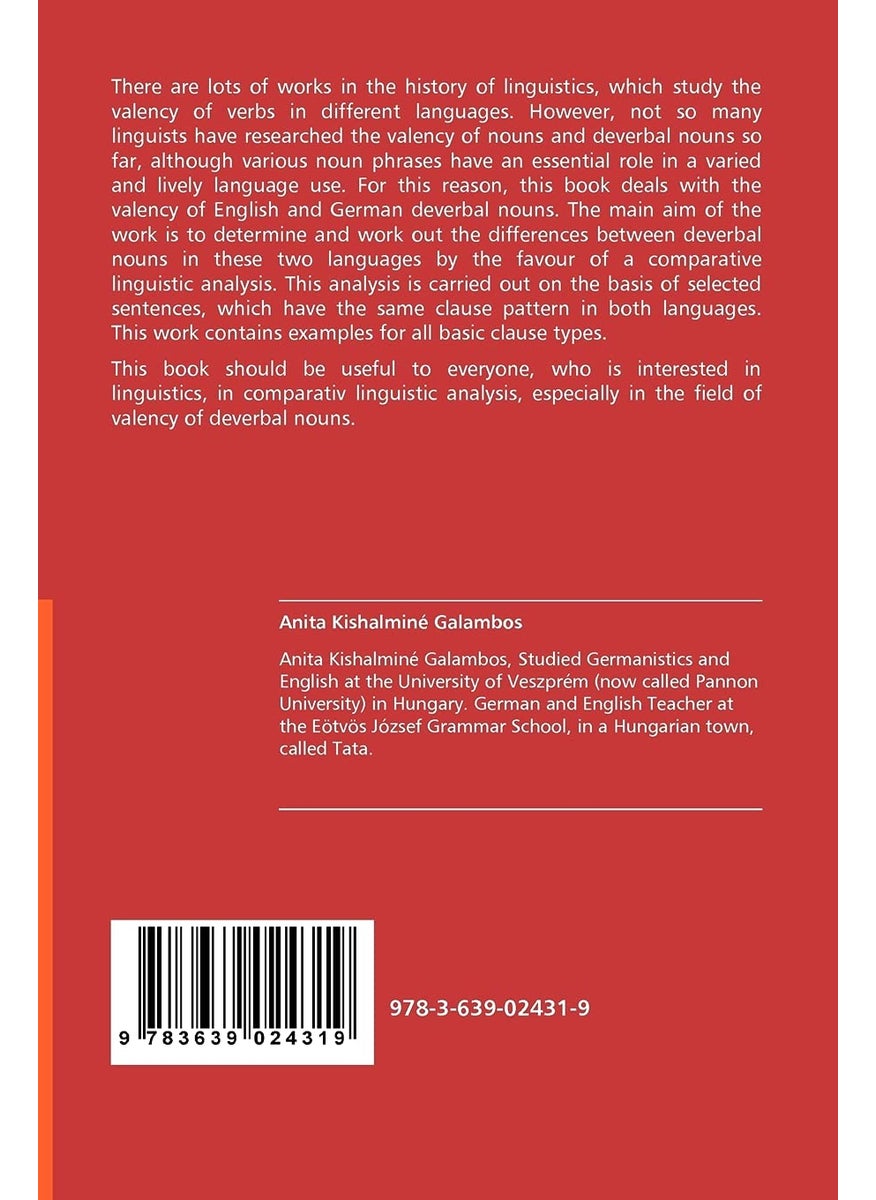 The Valency of English and German Deverbal Nouns - The Comparative Analysis of English and German Deverbal Nouns  - Image 2