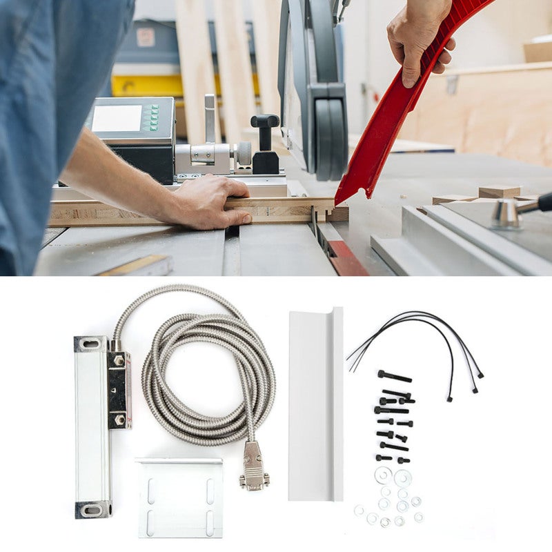JING Linear Scale Aluminum Alloy Body 0-150mm 0-250mm 0-350mm Stroke - Repeat Positioning Accuracy ±5um Die-Cast Corrosion-Resistant Ruler for JCS900-2AE JCS900-3AE Digital Display - Image 5