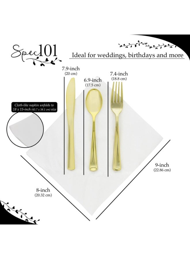 4basix Disposable Cutlery Set Individually Wrapped Pack of 6 Hygienic Plastic Utensil Sets with Fork - Spoon & Knife Perfect for Lunch Boxes Travel Office - Outdoor Meals - Image 2