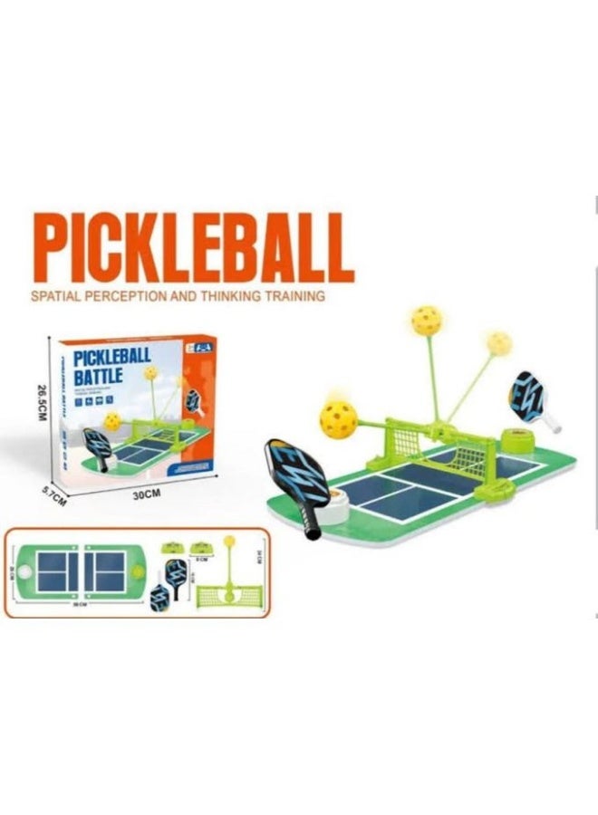 Kids' Pickleball Set with Playground, Net, 2 Rackets and 2 Balls - Educational Sports Toy - Image 1