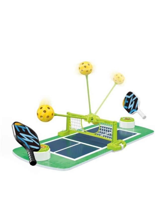 Kids' Pickleball Set with Playground, Net, 2 Rackets and 2 Balls - Educational Sports Toy - Image 2