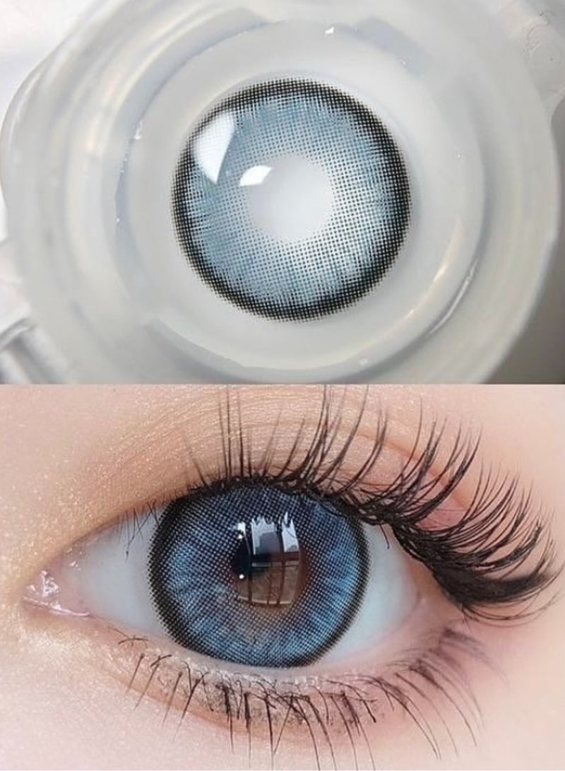 يونيبلينغ عدسات لاصقة ملونة سنوية داون الأزرق - Image 4