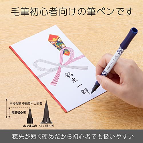 Pentel XGFD40CA1-A Brush Pen, Pentel Brush, Feather Pattern - Image 3