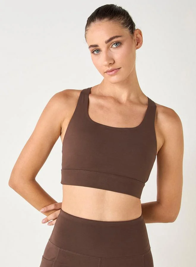ADOT by Splash Seamless Sports Bra with Scoop Neck