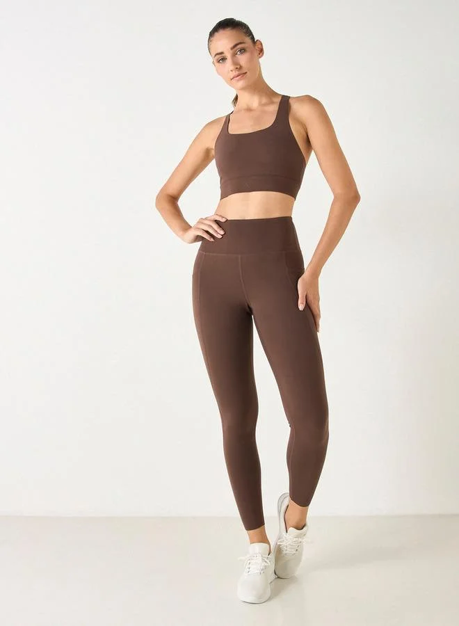 ADOT by Splash Seamless Sports Bra with Scoop Neck