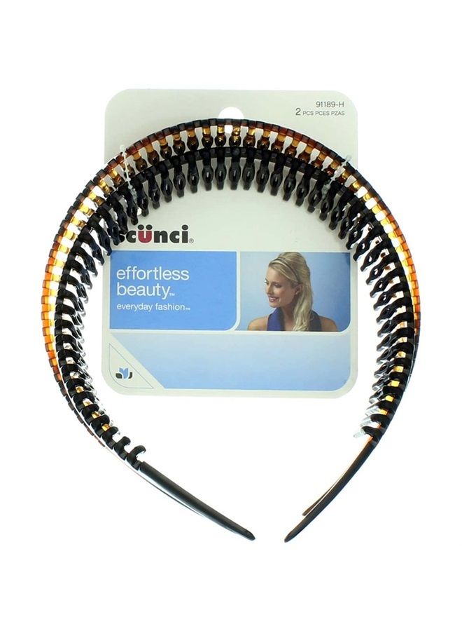Scunci Effortless Beauty Headbands, 1 Count (Pack of 2) - Image 1