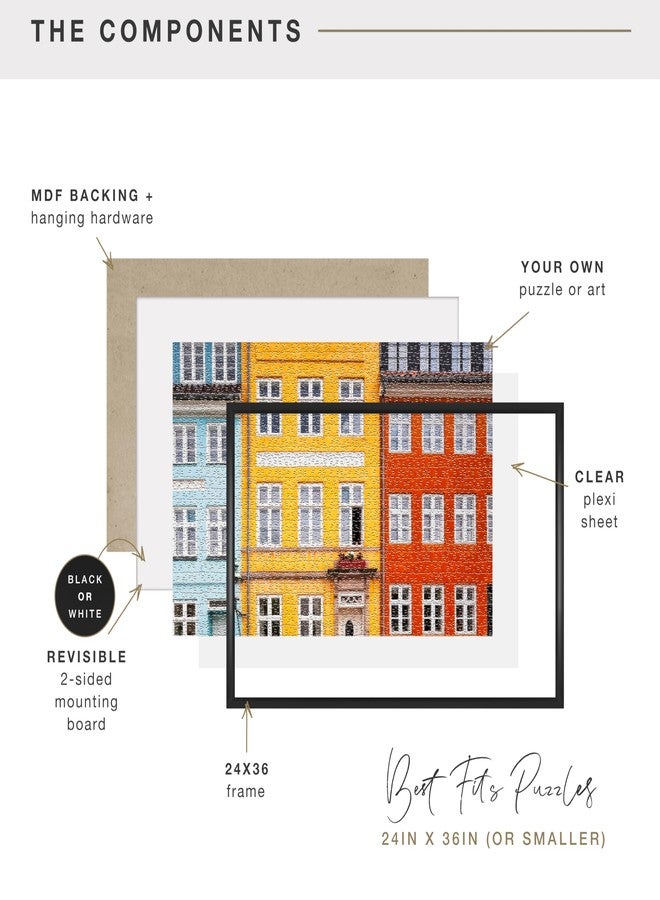 MCS Puzzle Frame for puzzles sized 24x36 or smaller, Black - Image 5