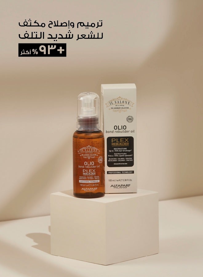 IL SALONE Plex Bond Rebuilder Oil For Reconstruction Very Damaged Hair 100 Ml - Image 4