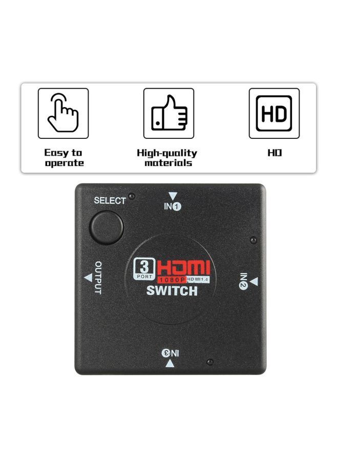 NIBEMINENT HDMI Switch Audio Video Converter Black  - Image 3