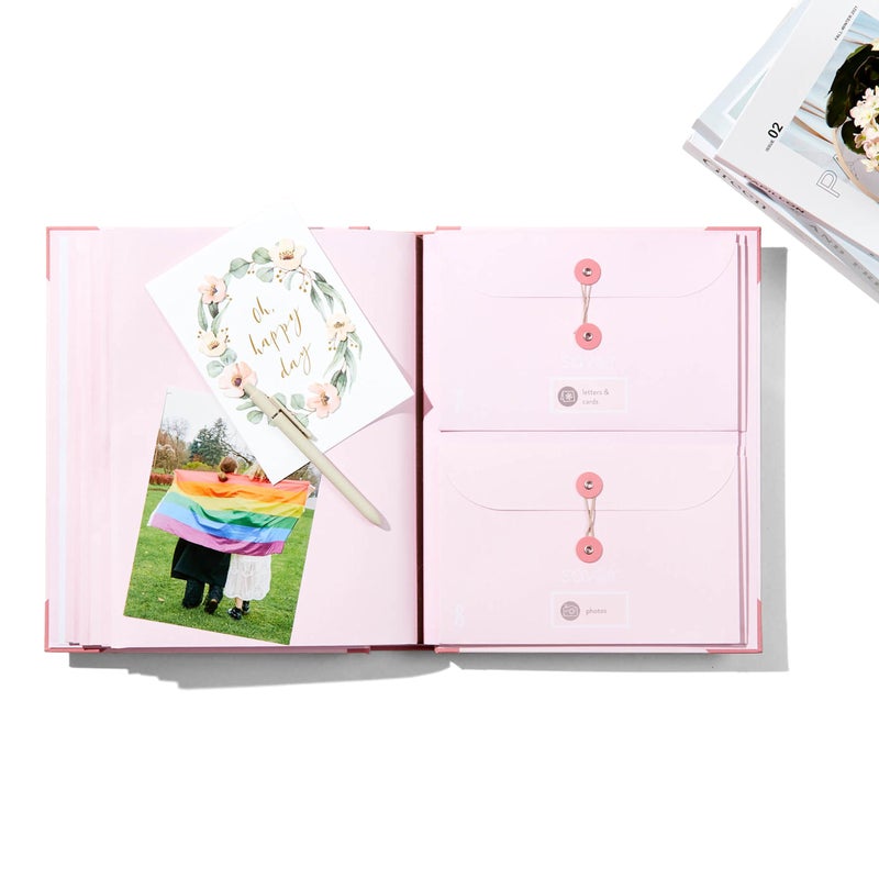 Savor The FolioÂ® Important Document Organizer by Savor | Binder with Guided Labels, Acid-Free File Folder Organizer with 10 Pockets, Document Holder for Home Records, Legal and Medical Papers (Pink) - Image 3