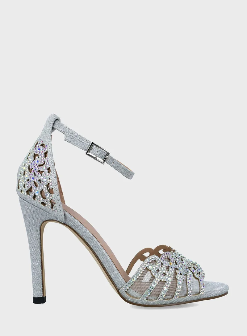 MENBUR Ankle Strap Heel Sandals