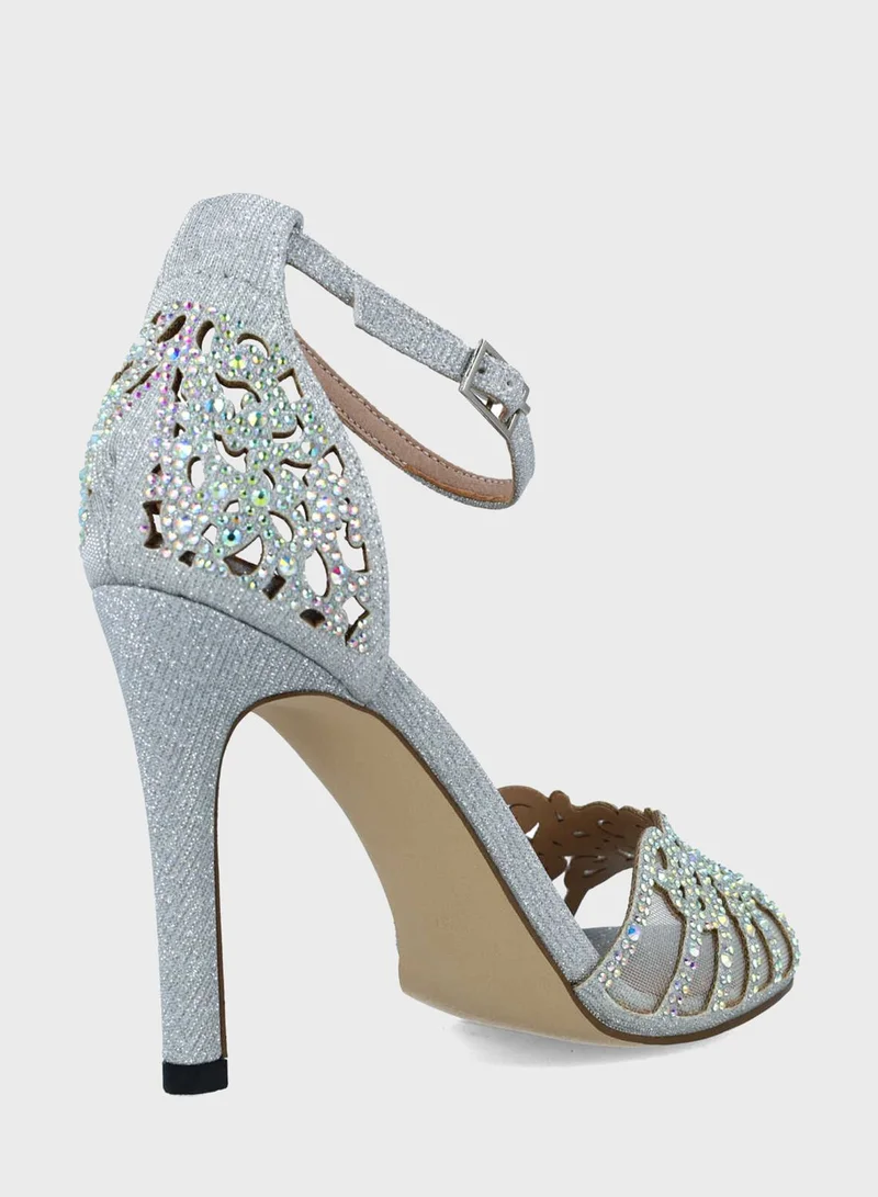 MENBUR Ankle Strap Heel Sandals