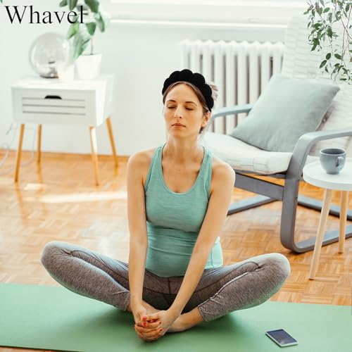 Whavel حزمة WHAVEL من 3 أربطة رأس سبا للعناية بالبشرة، رباط شعر ناعم لغسل الوجه، المكياج، الوجه، العناية بالبشرة (كاكي، بني، أسود) - Image 4